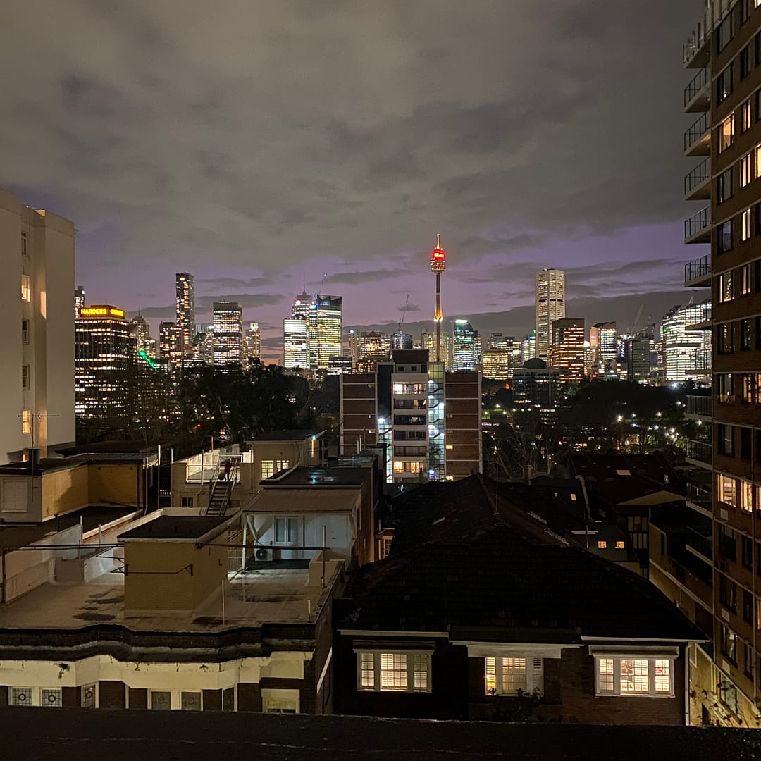 Potts Point view to centrepoint tower sydney