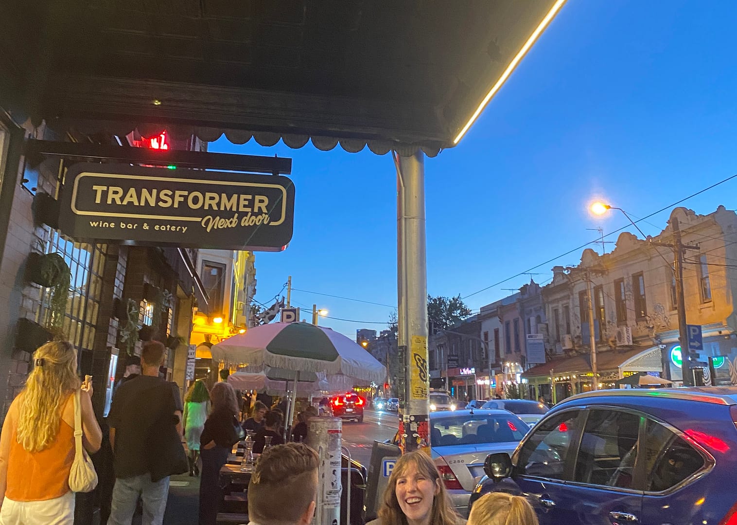 brunswick street with african music next door