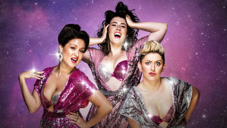 glittery clittery press photo