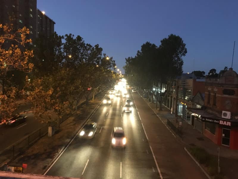 mind traffic, hyper stimulated, traffic, Hoddle Street, Collingwood, streetscapes, light art