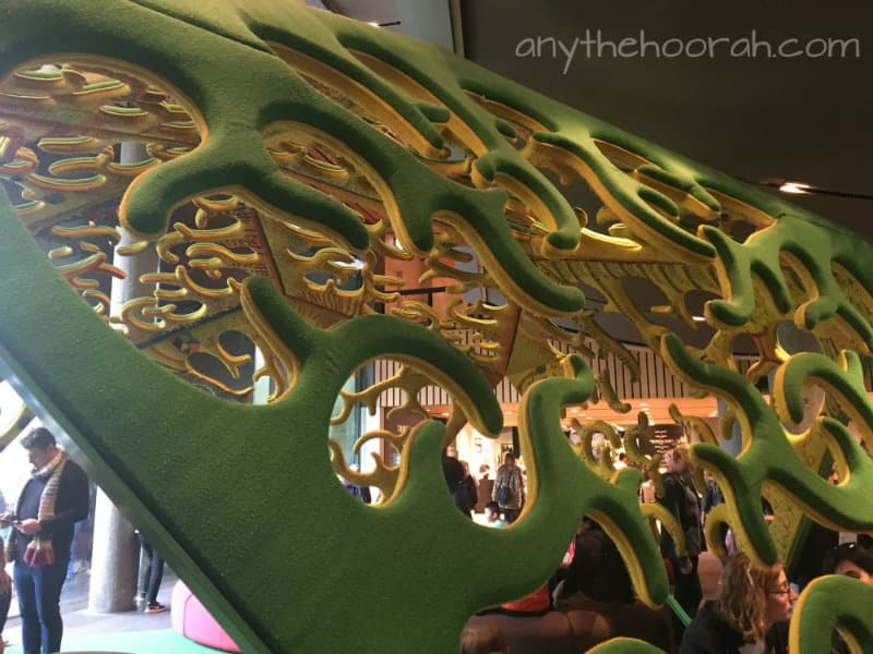 foyer green sculpture ngv triennial